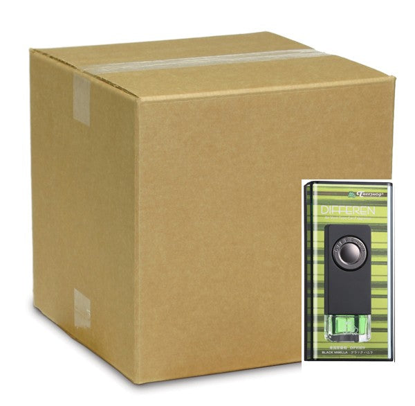 Treefrog Differen Vent Black Vanilla Air Freshener paquete de 80 caja maestra