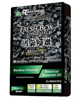 Treefrog Fresh Box Charcoal Air Freshener New Car Pack 30