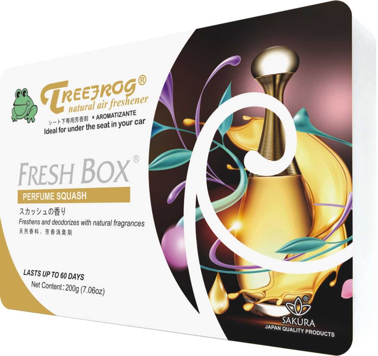 Treefrog Fresh Box Air Freshener Perfume Squash - Pack 24