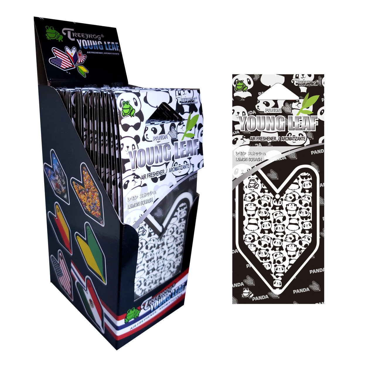 Treefrog Wakaba Young Leaf Black Squash - Paquete de 24