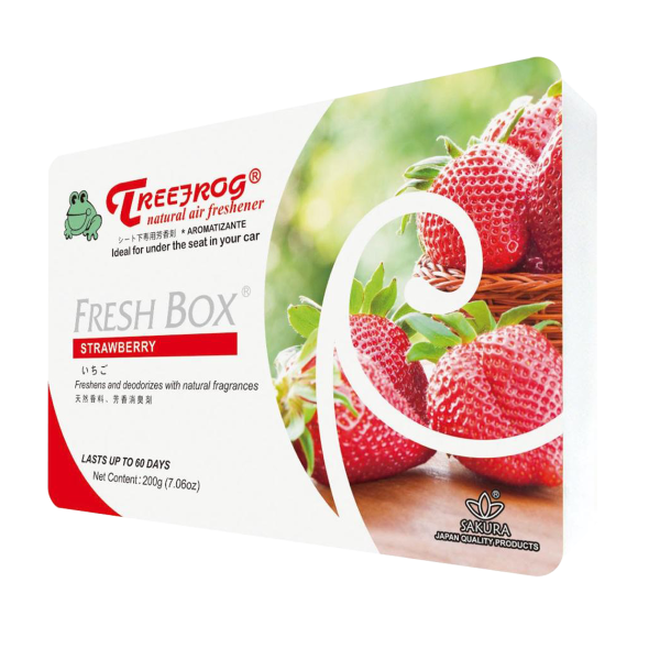 Treefrog Fresh Box Air Freshener Strawberry - Pack 24