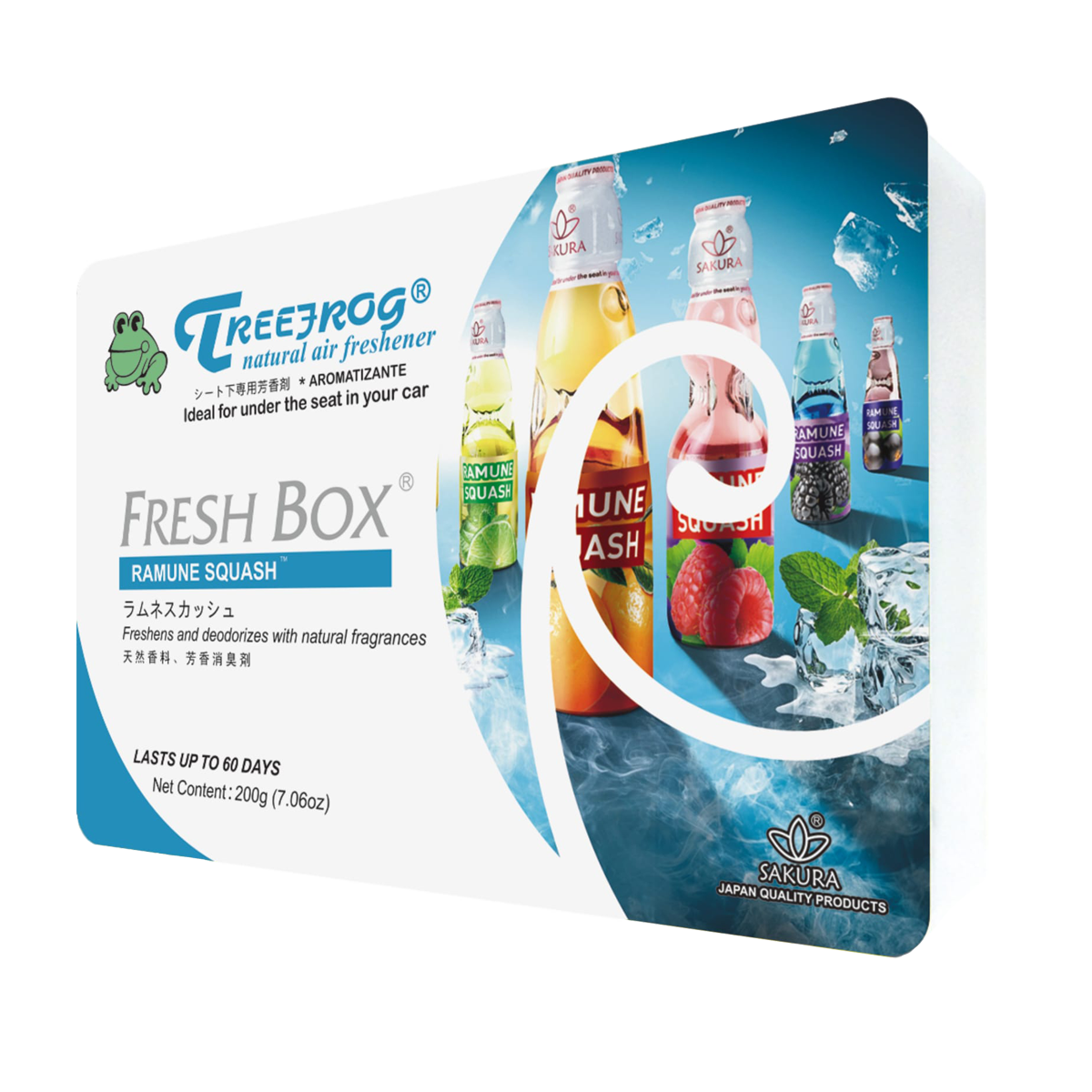 Treefrog Fresh Box Air Freshener Ramune Squash Pack 48 AirFreshWholesale